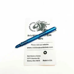 Rick Hinderer Investigator Pen Titanium Stonewash Blue
