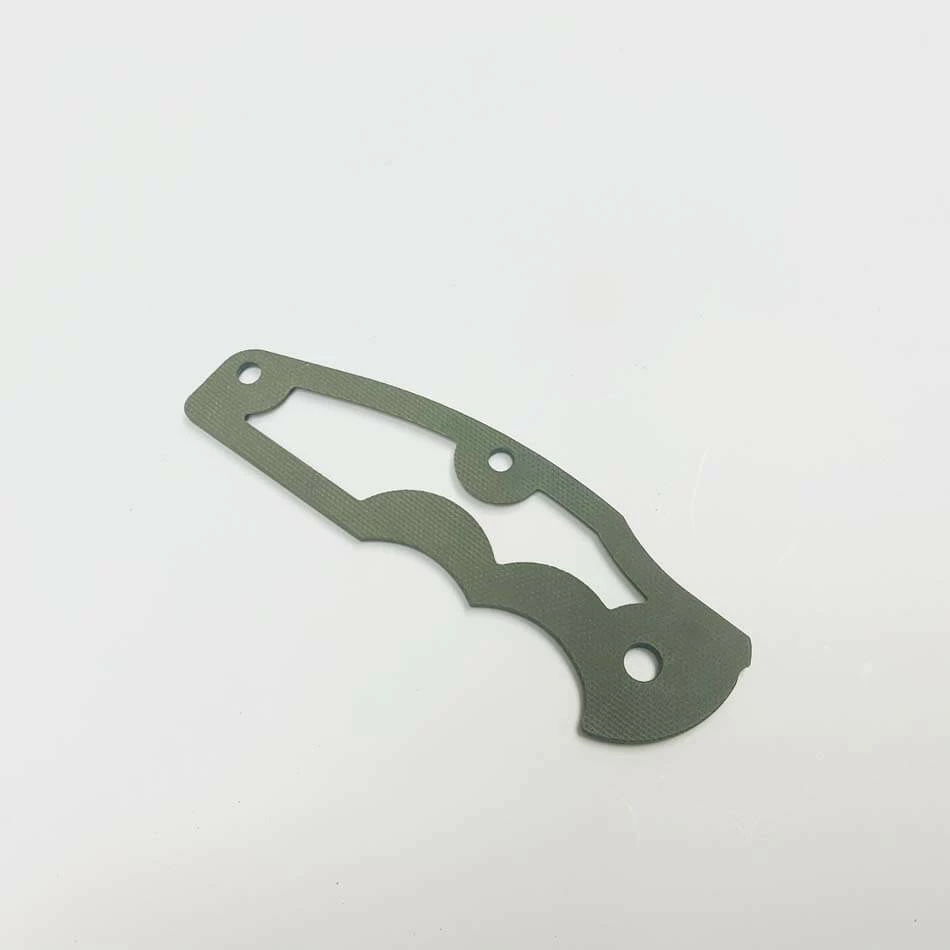Rick Hinderer Jurassic Cut-Out OD Green G10 Scale - Image 2