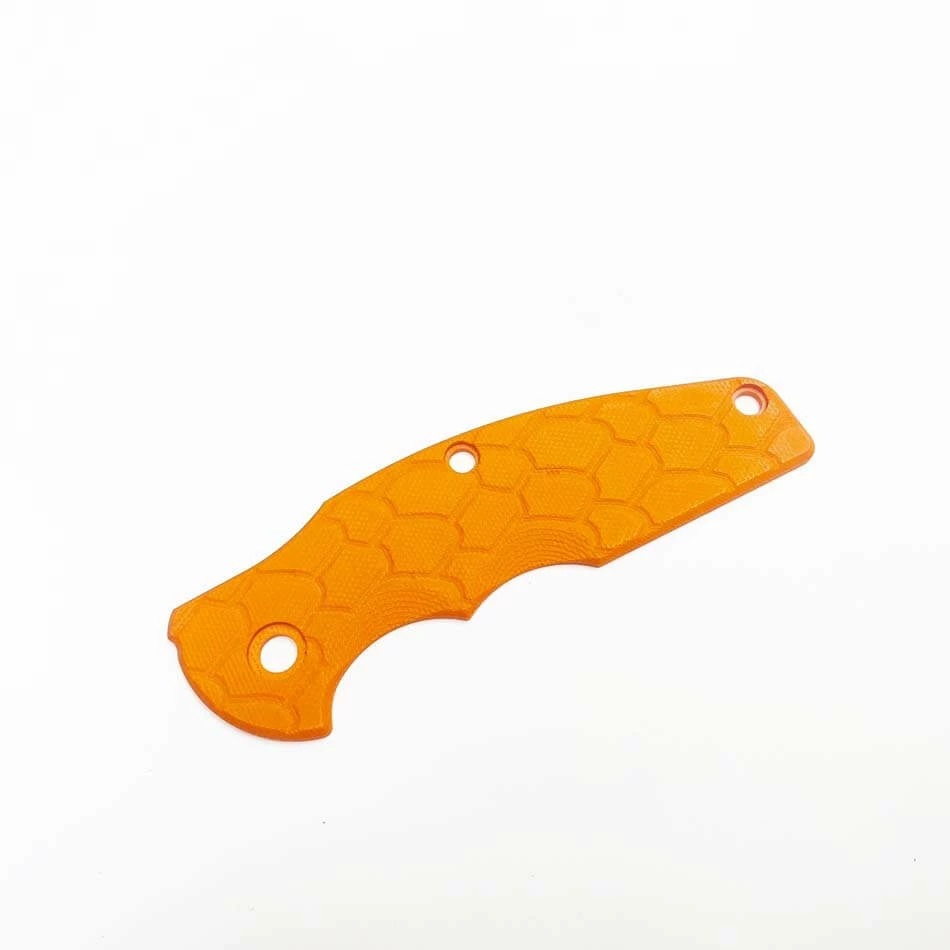 Rick Hinderer Jurassic Orange G10 Scale
