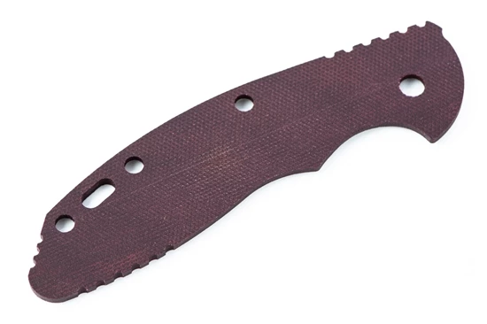 Hinderer XM-18 3.5" Smooth Burgundy Canvas Micarta Scale - Image 2