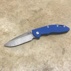 Rick Hinderer XM-18 3.5" Spearpoint Tri-Way NON-Flipper Blue G10 Working Finish Knife