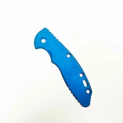 Rick Hinderer XM-18 3.5" SKINNY Scale Titanium Battle Blue