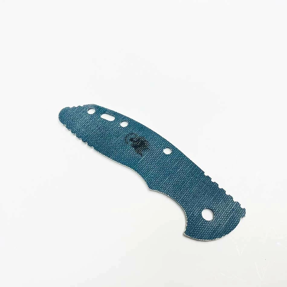 Rick Hinderer XM-18 3.5" SKINNY Textured Micarta Black - Image 2