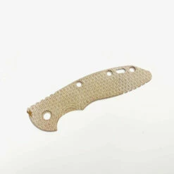 Rick Hinderer XM-18 3.5" SKINNY Textured Micarta Natural