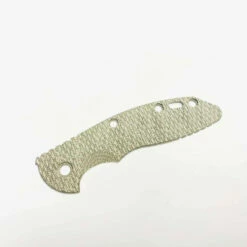 Rick Hinderer XM-18 3.5" SKINNY Textured Micarta OD Green