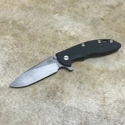 Rick Hinderer XM-18 3.5" Slicer Tri-Way Working Finish Black G10 Flipper Knife