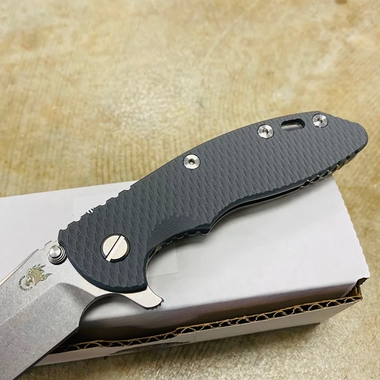 Hinderer XM-18 3.5" Spanto S45VN Stonewash Gray G-10 Handle Knife - Image 3