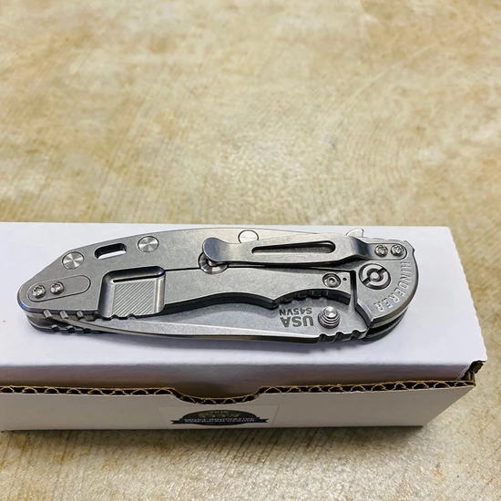 Hinderer XM-18 3.5" Spanto S45VN Stonewash Gray G-10 Handle Knife - Image 7