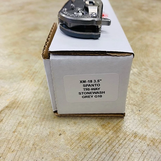 Hinderer XM-18 3.5" Spanto S45VN Stonewash Gray G-10 Handle Knife - Image 8