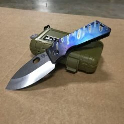 Medford TFF-1 Fat Daddy S35VN 4" Blade Fire Rain Flamed Handle Flamed Clip Knife 99-010