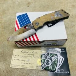 Medford TFF-1 Fat Daddy 3V Vulcan 4" Blade Bronze Molon Labe Handles Knife 105-083