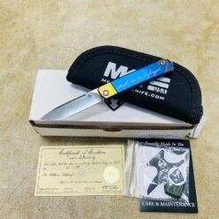 Medford Gentleman Jack GJ-1 Ti 3.1" Slip Joint Bronze 2nd Amendment Shall Not Be Infringed Knife Serial 107-024