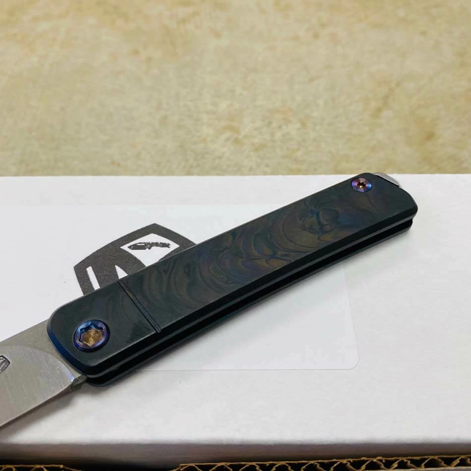 Medford Gentleman Jack GJ-1 Ti 3.1" Slip Joint PVD Abalone Knife 104-022 - Image 3