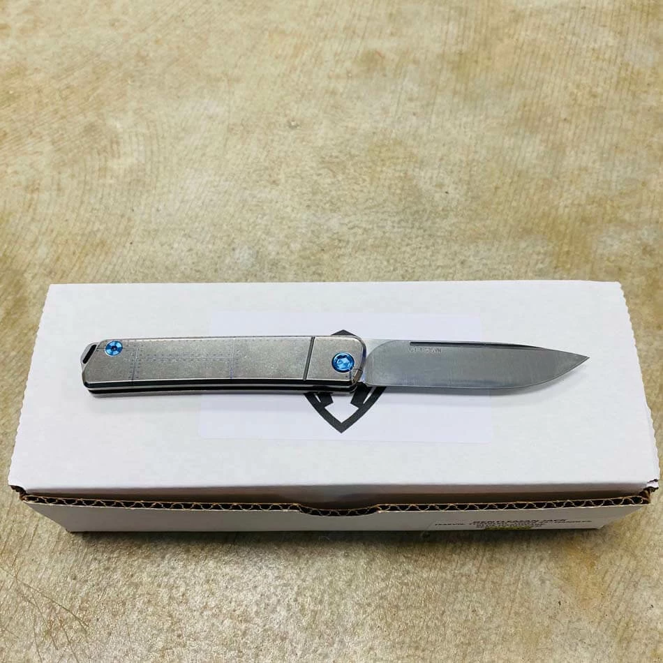 Medford Gentleman Jack GJ-1 Ti 3.1" Slip Joint Tiger 47 Handles Knife 107-053 - Image 4