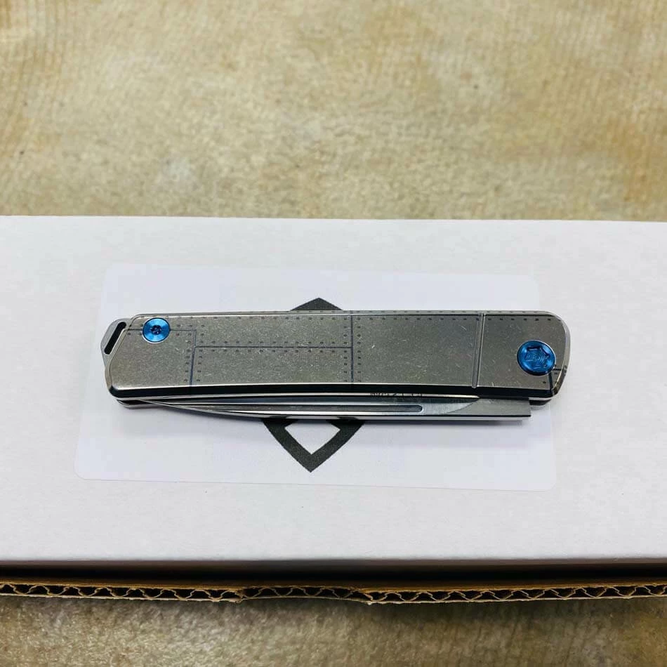 Medford Gentleman Jack GJ-1 Ti 3.1" Slip Joint Tiger 47 Handles Knife 107-053 - Image 7