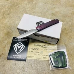 Medford Gentleman Jack GJ-1 Ti 3.1" Slip Joint Violet Handle Knife