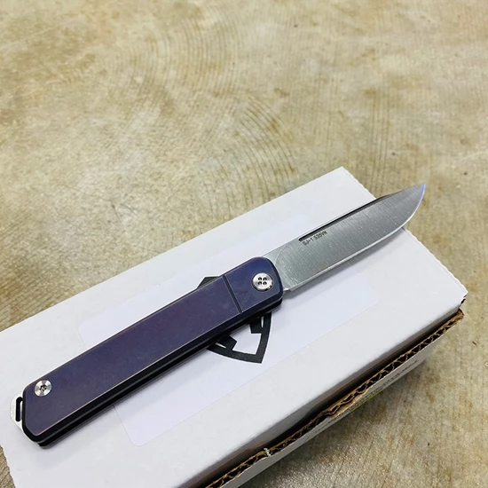 Medford Gentleman Jack GJ-1 Ti 3.1" Slip Joint Violet Handle Knife - Image 4