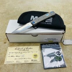 Medford Gentleman Jack GJ-1 Ti 3.1" Slip Joint Warthog P40 Handles Knife Serial 107-008
