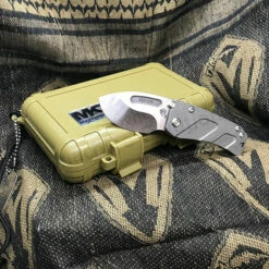 Medford Hund S35VN 2.25" Tumbled Blade Gray Finish Folding Knife MK203ST-01TM