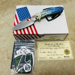 Medford Infraction S35VN 3.25" Tumbled Blade Rainbow Fade Peaks And Valleys Handles Folding Knife Serial 110-102