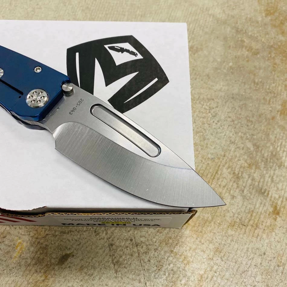 Medford Marauder H S35VN 3.75" Tumbled Drop Point Blade Faced And Flamed Galaxy Handle Knife Serial 205-043 - Image 6