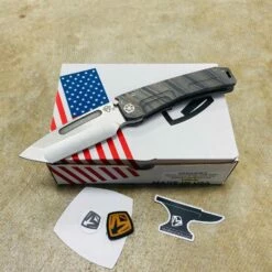 Medford Marauder H S35VN 3.75" Tanto Blade Tiger Stripe Flamed Handles Knife 01-018