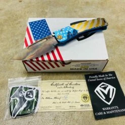 Medford Marauder S35V 3.75" VULCAN Drop Point American Flag Knife 106-105