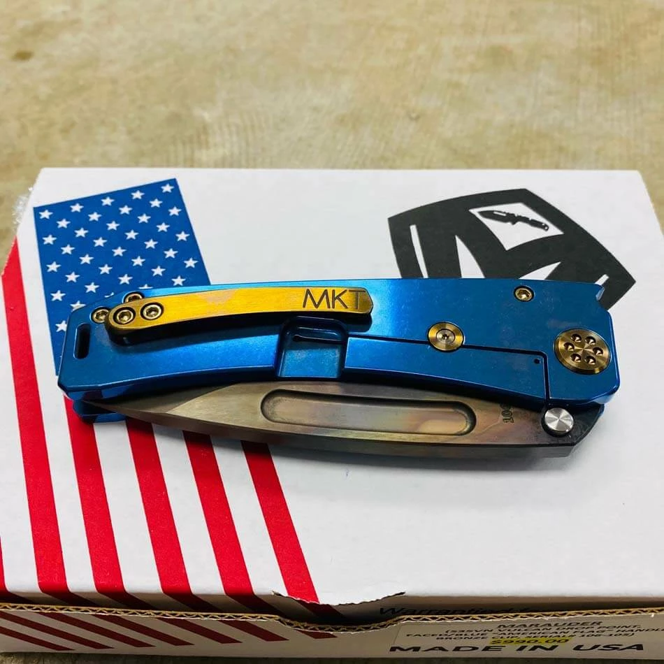 Medford Marauder S35V 3.75" VULCAN Drop Point American Flag Knife 106-105 - Image 9