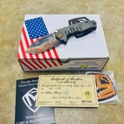 Medford Micro Praetorian T 3V 2.8" Vulcan Tanto PVD Rose Pinstripping Handles Knife 011-084