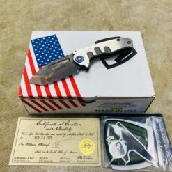 Medford Micro Praetorian T S35VN 2.8" Vulcan Satin Flats Silver Handles Knife 011-098