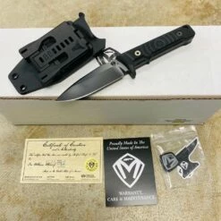 Medford Mizuchi 20CV PVD Blade Black G10 Fixed Blade Knife PVD Hardware With Kydex Sheath
