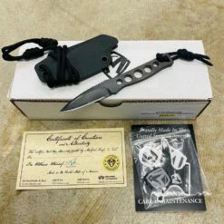 Medford Necromancer S35VN 2.25" PVD Blade Neck Knife With Black Kydex Sheath