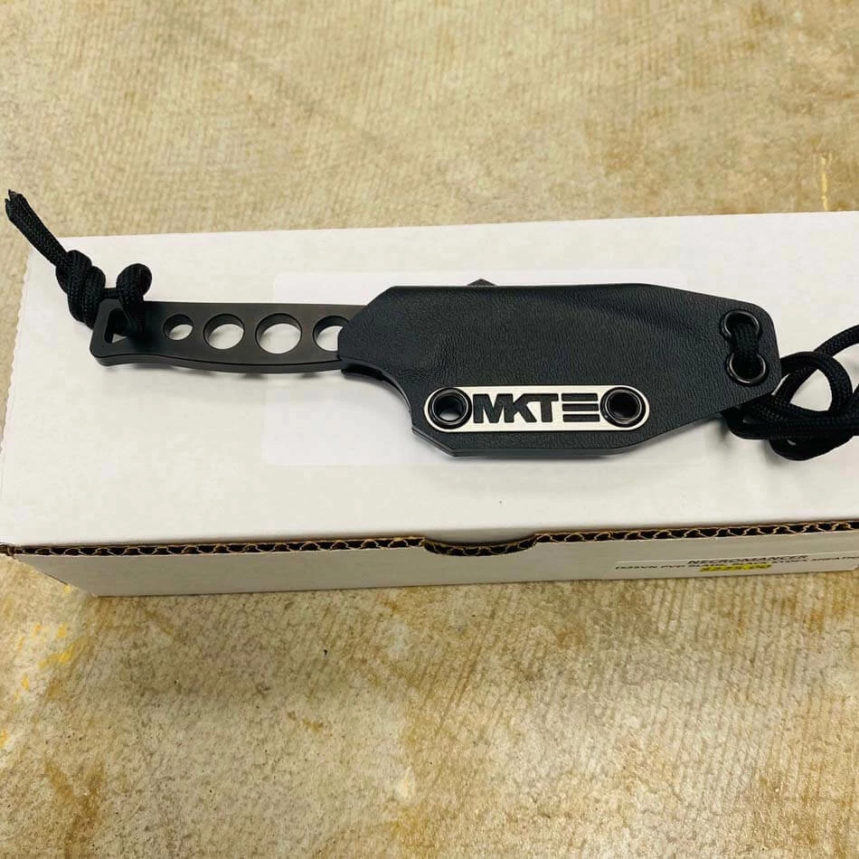 Medford Necromancer S35VN 2.25" PVD Blade Neck Knife With Black Kydex Sheath - Image 6