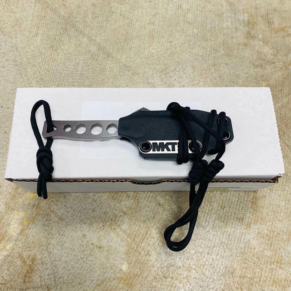 Medford Necromancer S35VN 2.25" Tumbled Blade Neck Knife With Black Kydex Sheath - Image 5