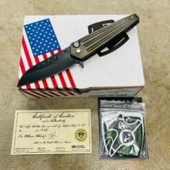 Medford Nosferatu Flipper 3.5" S35VN PVD Handles Standard Hardware Folding Knife Serial 103-082