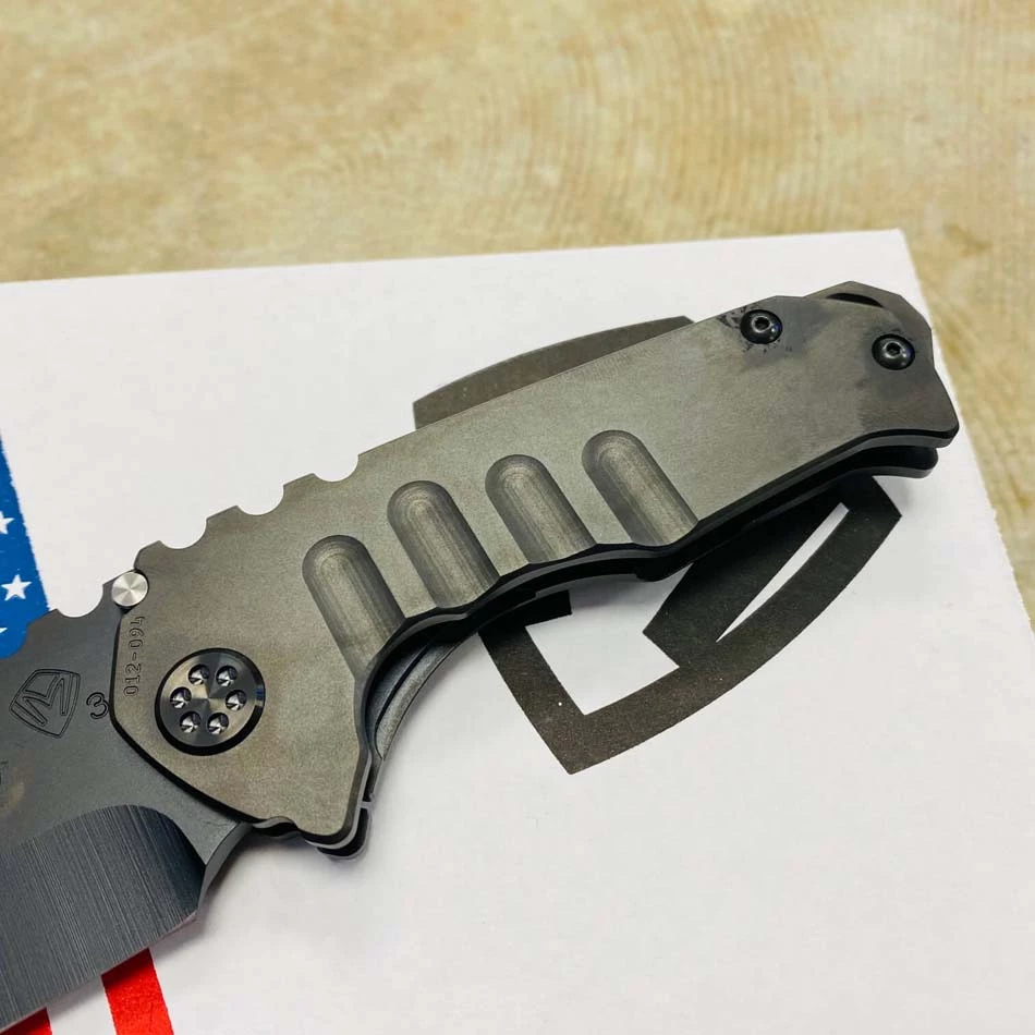 Medford Praetorian Genesis T 3V PVD 3.3" Drop Point PVD Handles PVD Hardware Knife 012-094 - Image 4