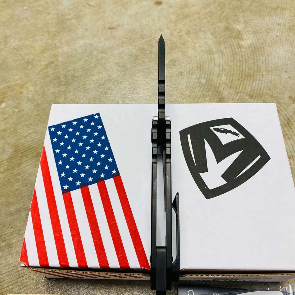 Medford Praetorian Genesis T 3V PVD 3.3" Drop Point PVD Handles PVD Hardware Knife 012-094 - Image 8