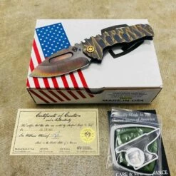Medford Praetorian Genesis T S35VN Vulcan 3.3" Drop Point Bronze Twisted Predator Knife 105-110