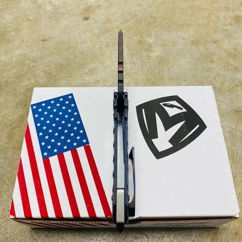 Medford Praetorian Genesis T S35VN Vulcan 3.3" Drop Point Bronze Twisted Predator Knife 105-110 - Image 8