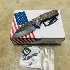 Medford Praetorian Genesis T S35VN PVD 3.3" Drop Point Blade Bronze Violet Peaks And Valleys Knife 99-021