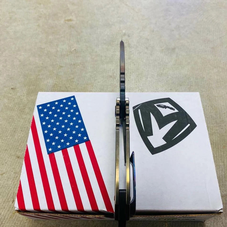 Medford Praetorian Genesis T S35VN Vulcan 3.3" Tanto Bronze Molon Labe Handle Knife 105-100 - Image 9