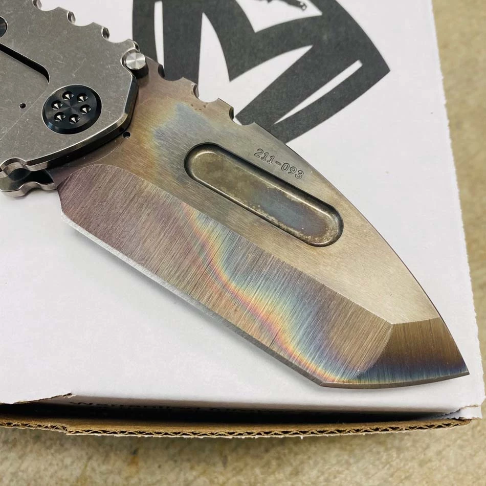 Medford Praetorian Genesis T S45VN Vulcan 3.3" Tanto Tumbled Steampunk Gears Handle, PVD Hardware Knife Serial 211-093 - Image 6