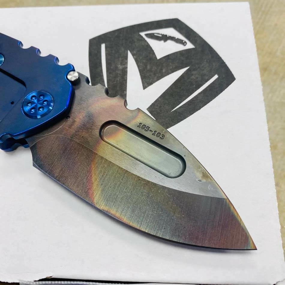 Medford Praetorian Genesis T S35VN Vulcan 3.3" Drop Point Blue American Flag With American Flag Clip Knife 105-103 - Image 6