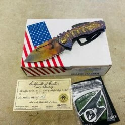 Medford Praetorian Genesis T 3V Vulcan 3.3" Drop Point Bead Blasted Violet Bronze Peaks And Valleys Knife 105-134