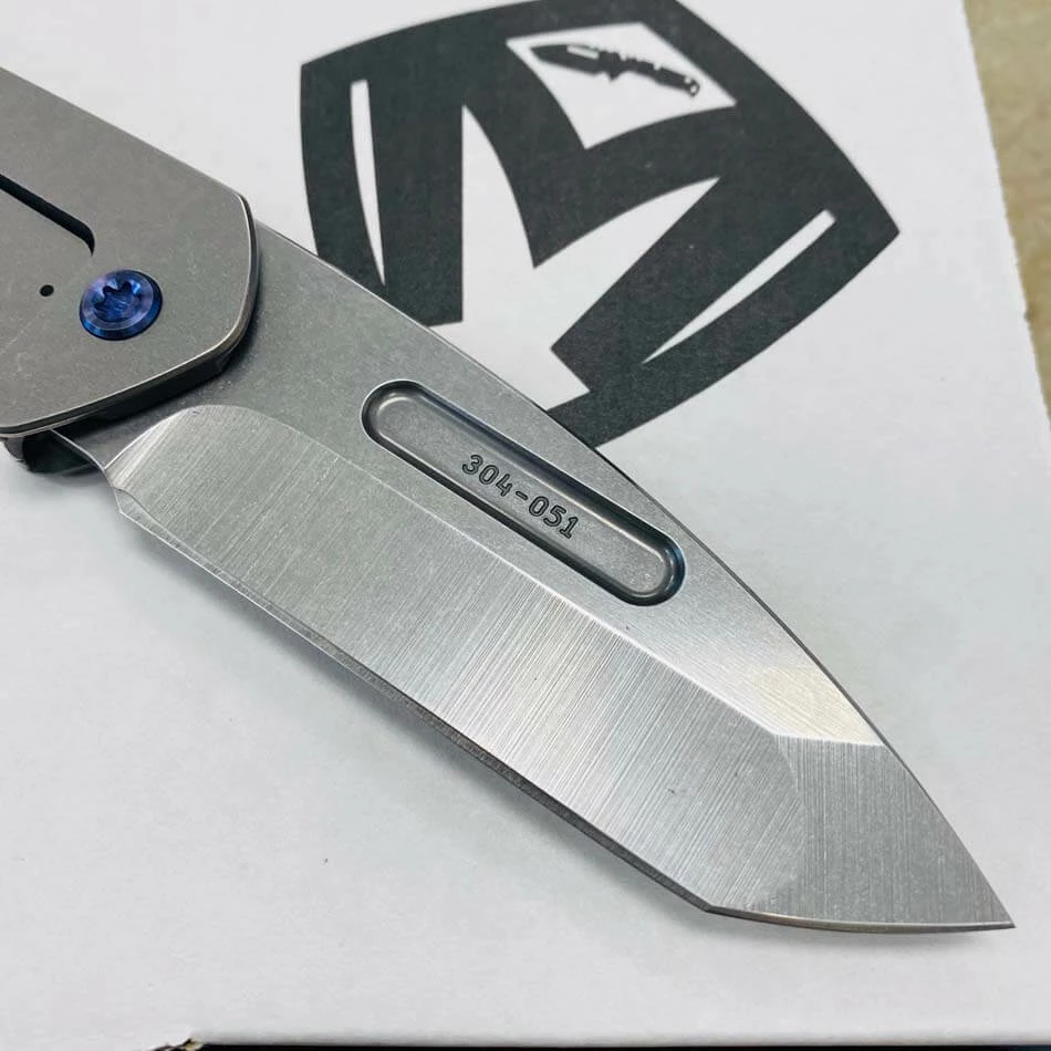 Medford Praetorian Slim 3.25" Tumbled Tanto American Flag Knife 304-051 - Image 5