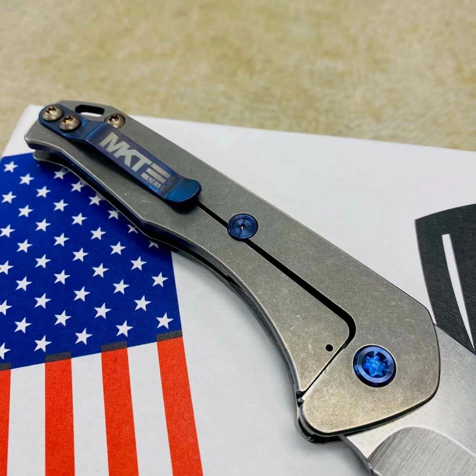 Medford Praetorian Slim 3.25" Tumbled Tanto American Flag Knife 304-051 - Image 6