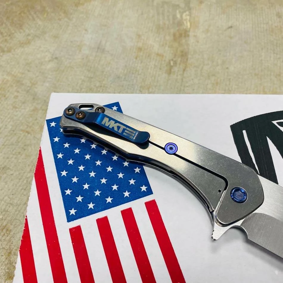 Medford Praetorian Slim Flipper 3.25" S35VN Satin Drop Point Blade Tumbled Filigree Handles Knife Serial 112-081 - Image 8