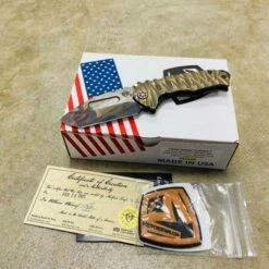 Medford Praetorian Genesis T 3V Vulcan 3.3" Tanto Bronze ANO Predator Handles Knife 06-094