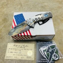 Medford Praetorian T S35VN 3.75" Vulcan Tanto Blade Warthog Stars And Bars Knife Serial 106-168