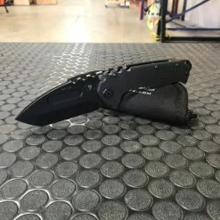 Medford Praetorian Scout M/P D2 Tanto PVD Blade G10 Black Handles Knife Serial 106-003